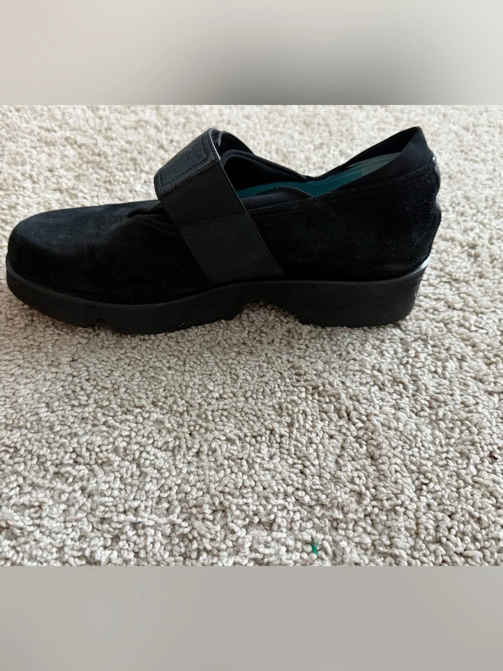 Thierry Rabotin Abra black suede slip-on shoes size 40 (US 9.5)